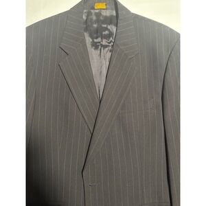 Brooks Brothers 43R Men's Classic Pinstripe Wool Blend Suit Jacket Blazer
